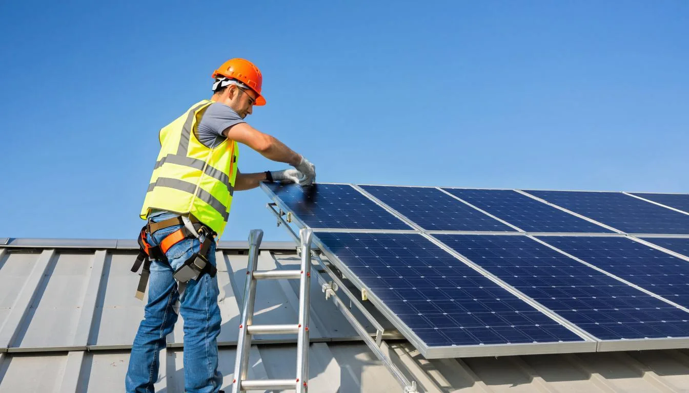 Установка солнечных батарей