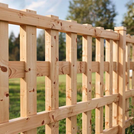 забор из бруса