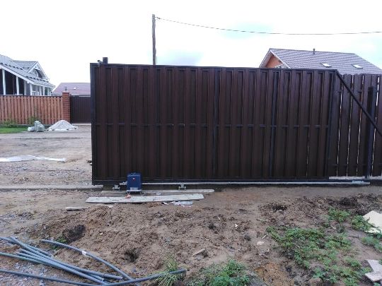 забор с воротами и калиткой