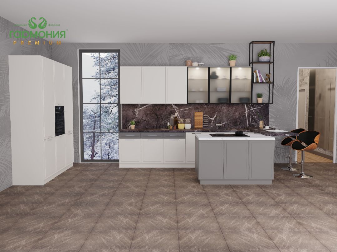 Лагуна белый + графит