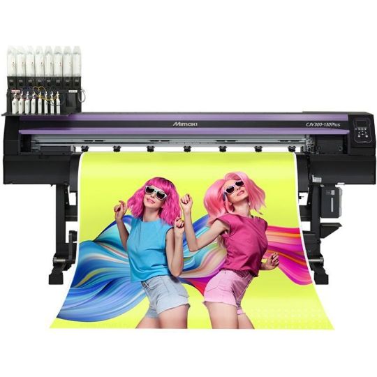 Рулонный Эко-сольвентный принтер-каттер Mimaki CJV300-130 Plus, 2 печ.головы, печать: 1361 мм, носитель: 1371 мм
