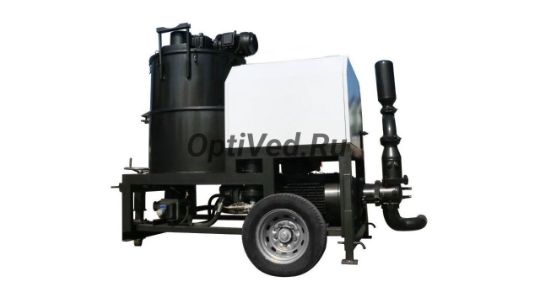 Станция подачи наливных полов СНП-10 подаёт 10 м³/ч с давлением 6 МПа для эпоксидных, полиуретановых и цементных полов с точностью идеальной поверхности.