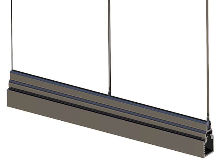 Нижний направляющий профиль