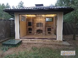 Остекление беседки