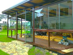 Остекление беседки