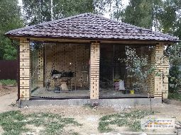 Остекление беседки
