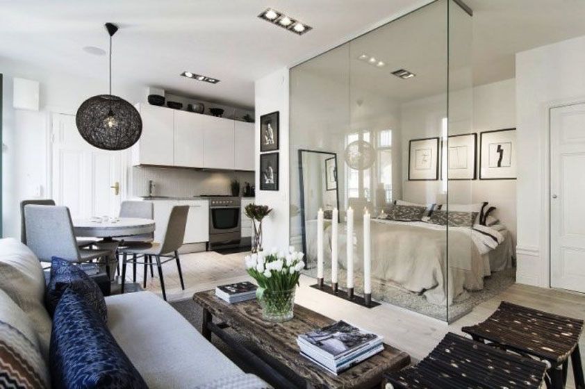 Безрамные стеклянные перегородки