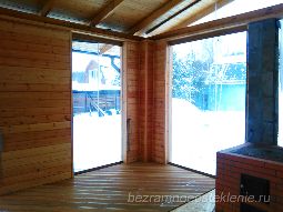 Остекление беседки