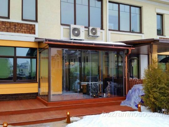 Стеклянная терраса в КП Павловская Слобода