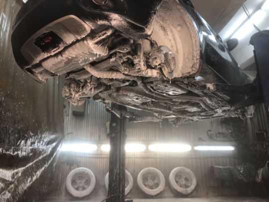 Мойка днища автомобиля в девяткино