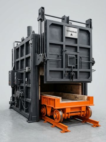 Камерные печи с выкатным подом