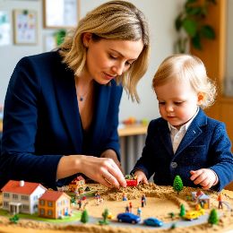 Песочная терапия - первые коммуникации