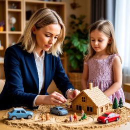 Песочная терапия - "дочки-матери"