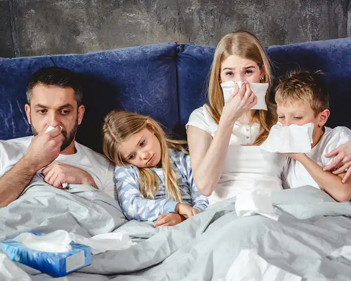 გაციება მთელი ოჯახი