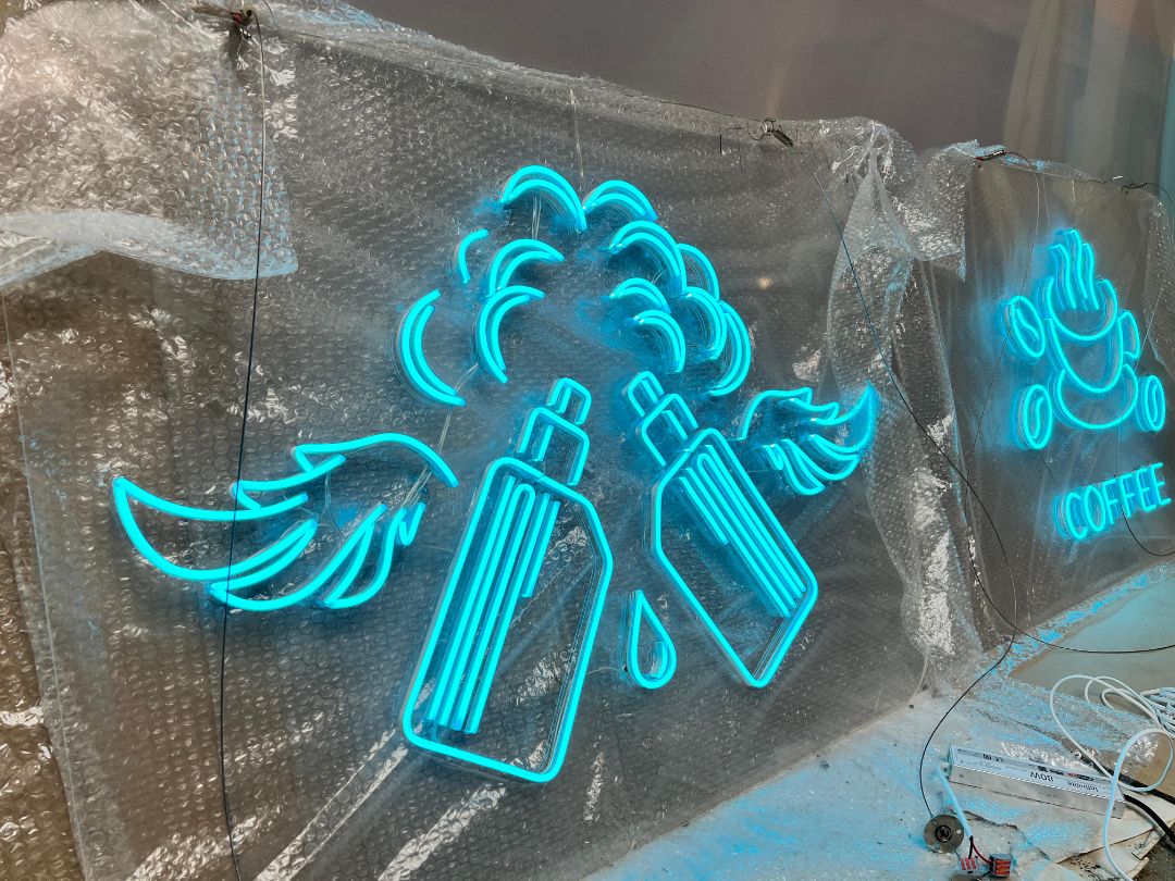 Изготовление малых неоновых форм