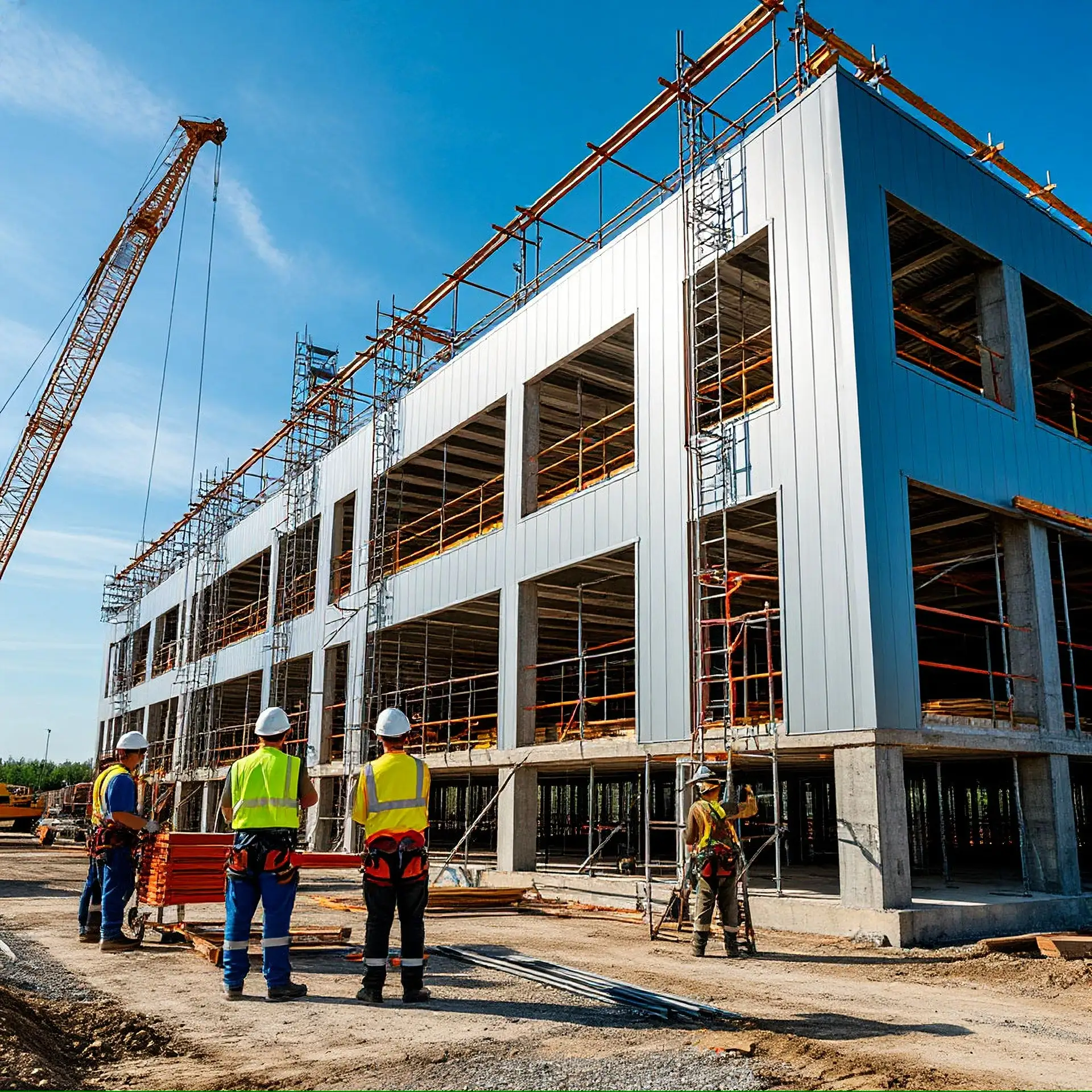 Монтаж сэндвич-панелей. ооо ск памира