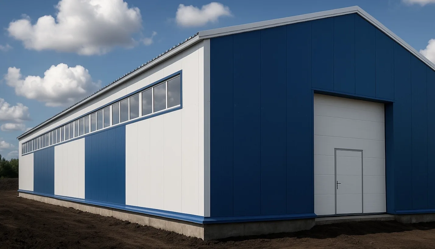 Строительство ангаров из металлоконструкции и сэндвич-панелей под ключ. Памира