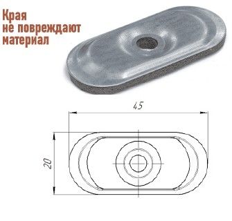 Шайба торцевая для поликарбоната
