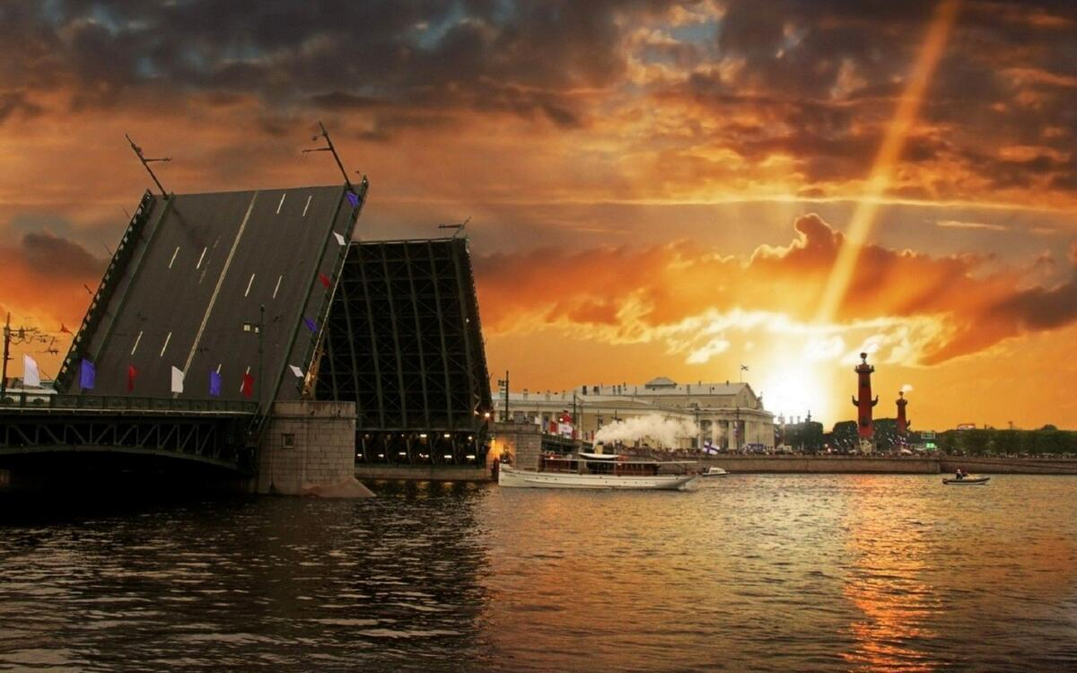 Закат в Санкт-Петербурге