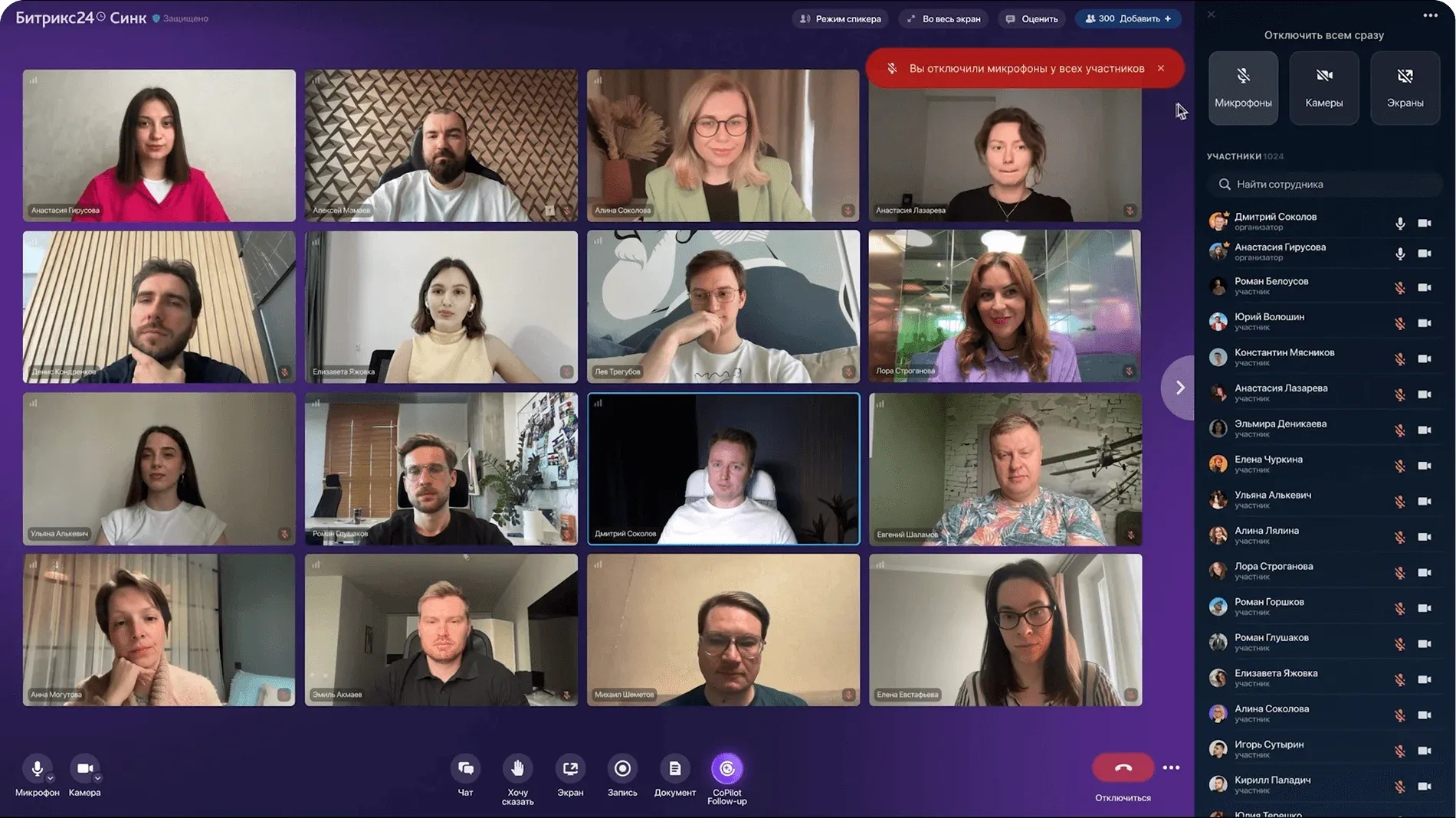 Видеоконференция в Битрикс24.Синк