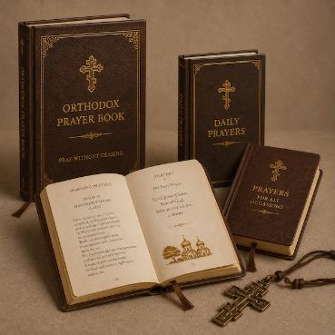 Prayer Book — Buy Orthodox prayer books in South Africa. An Orthodox prayer book is the daily companion of every Christian — the morning and evening prayers, prayers before and after meals, prayers for every need and the preparation for Holy Communion. Reading is a cornerstone of Orthodox spiritual life: through prayer and the Scriptures, the faithful learn the faith, pray with understanding and grow in love for God and neighbour. We offer pocket and standard editions, ideal for bedside prayer, travel and church use — keep one on your bedside table and begin and end each day with prayer. We deliver to homes and parishes across South Africa, prices in ZAR. For bulk or church orders, message us on WhatsApp. Deepen your Orthodox faith and prayer life with Orthodox Africa.