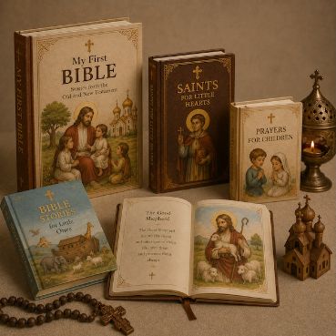 Children's Book — Buy Orthodox children's books in South Africa. Introduce your children to the Orthodox faith through gentle stories and beautiful illustrations. Our children's books are written for ages 3 and up and cover the foundations of the faith — God's love, prayer, the feasts of the Church and the example of the saints — making bedtime reading a first step in the faith. Reading is a cornerstone of Orthodox spiritual life, and these books help the youngest faithful learn, pray and grow in love for God and neighbour. They are a wonderful gift for a baptism, a name day or any family celebration. Your order can be delivered anywhere in South Africa. Prices are in South African Rand. Orthodox Africa serves the whole country. Nurture Orthodox Christian family life with Orthodox Africa.
