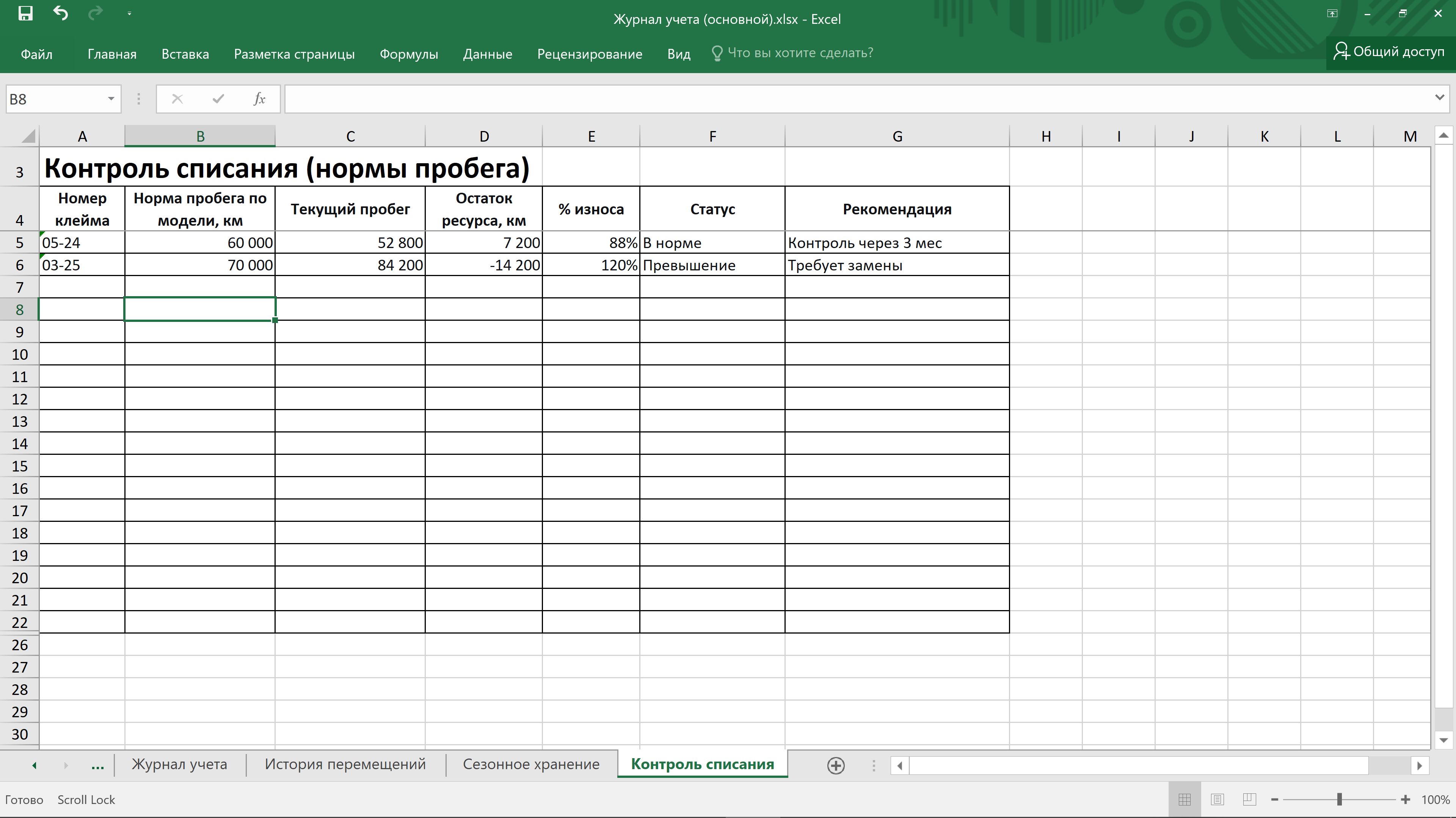 Инструкция по использованию шаблона