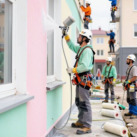 Покраска фасада