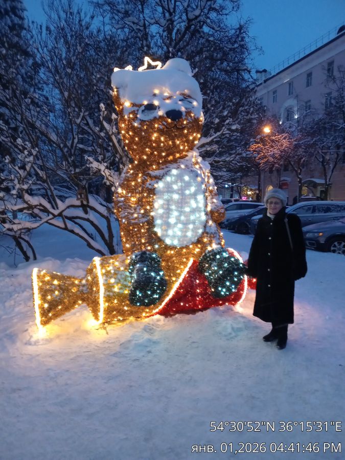 Мама на Новый 2026 год на Театральной площади в г. КАлуга.