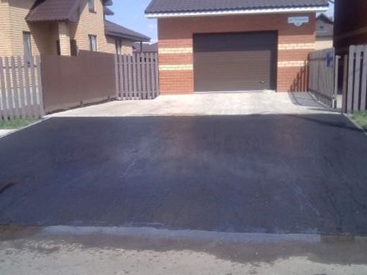 Asphalting of small areas