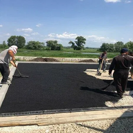 Asphalting of small areas