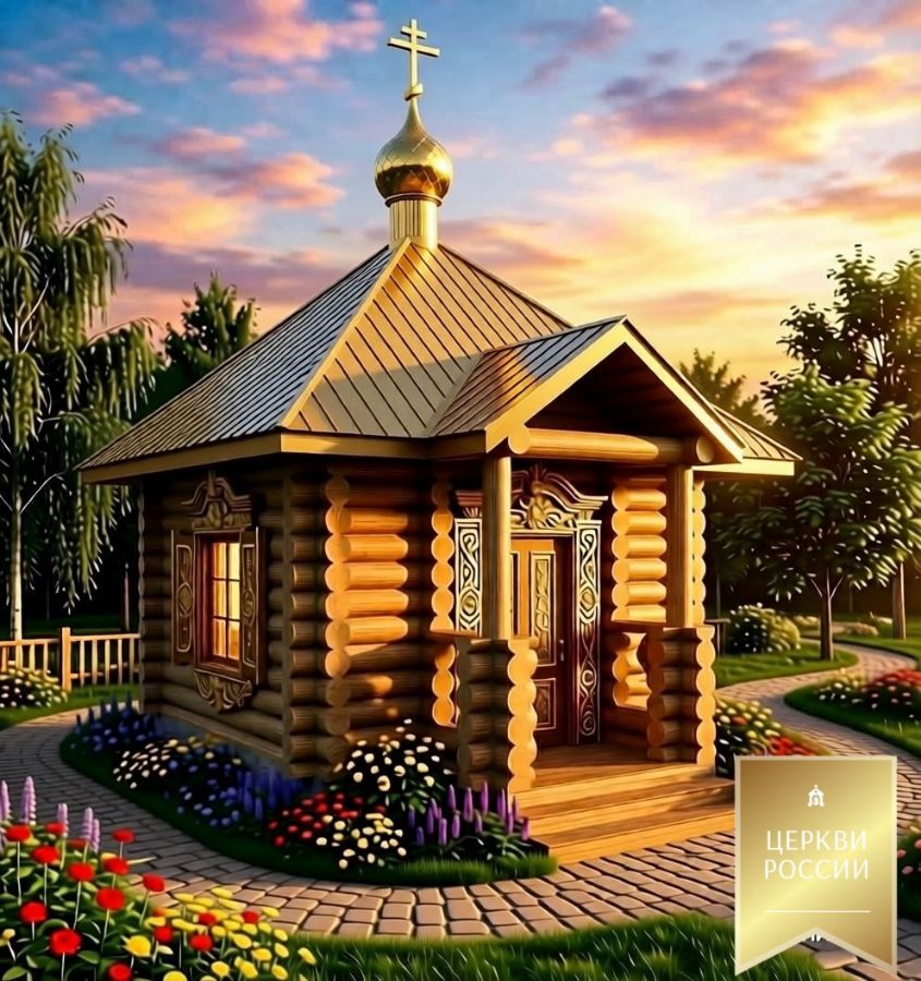 Часовня 9 м.кв. с крыльцом 1.2