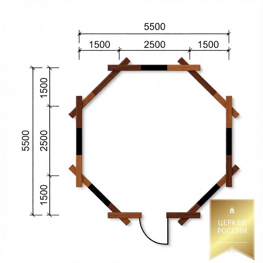 Часовня со звонницей 1.6