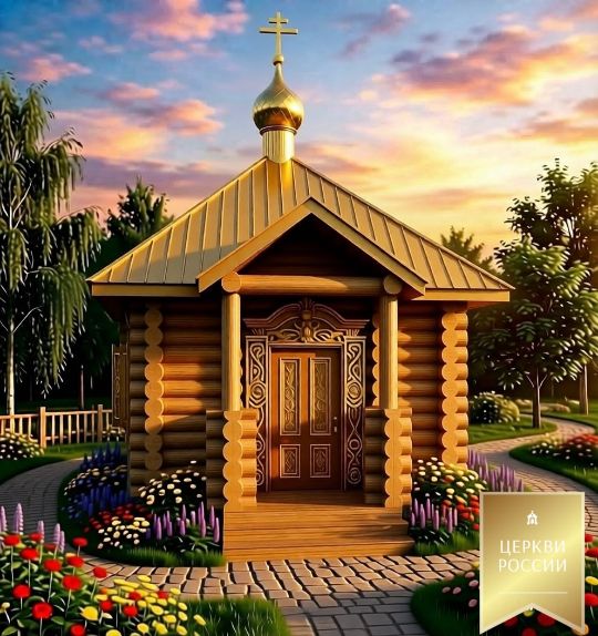 Часовня 9 м.кв. с крыльцом 1