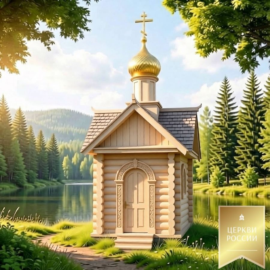 Часовня 7,3 м.кв. без крыльца без крыльца 1