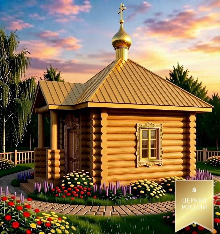 Часовня 9 м.кв. с крыльцом 1.3
