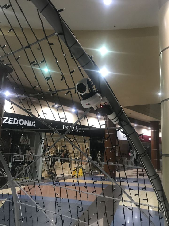 установка системы видеонаблюдения в торговом центре