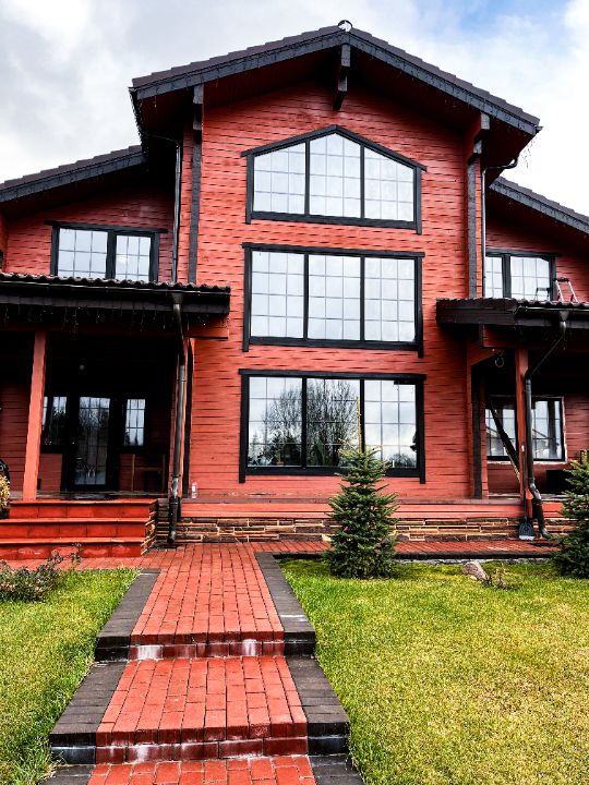 Жилой дом из профилированного бруса из термированной сосны