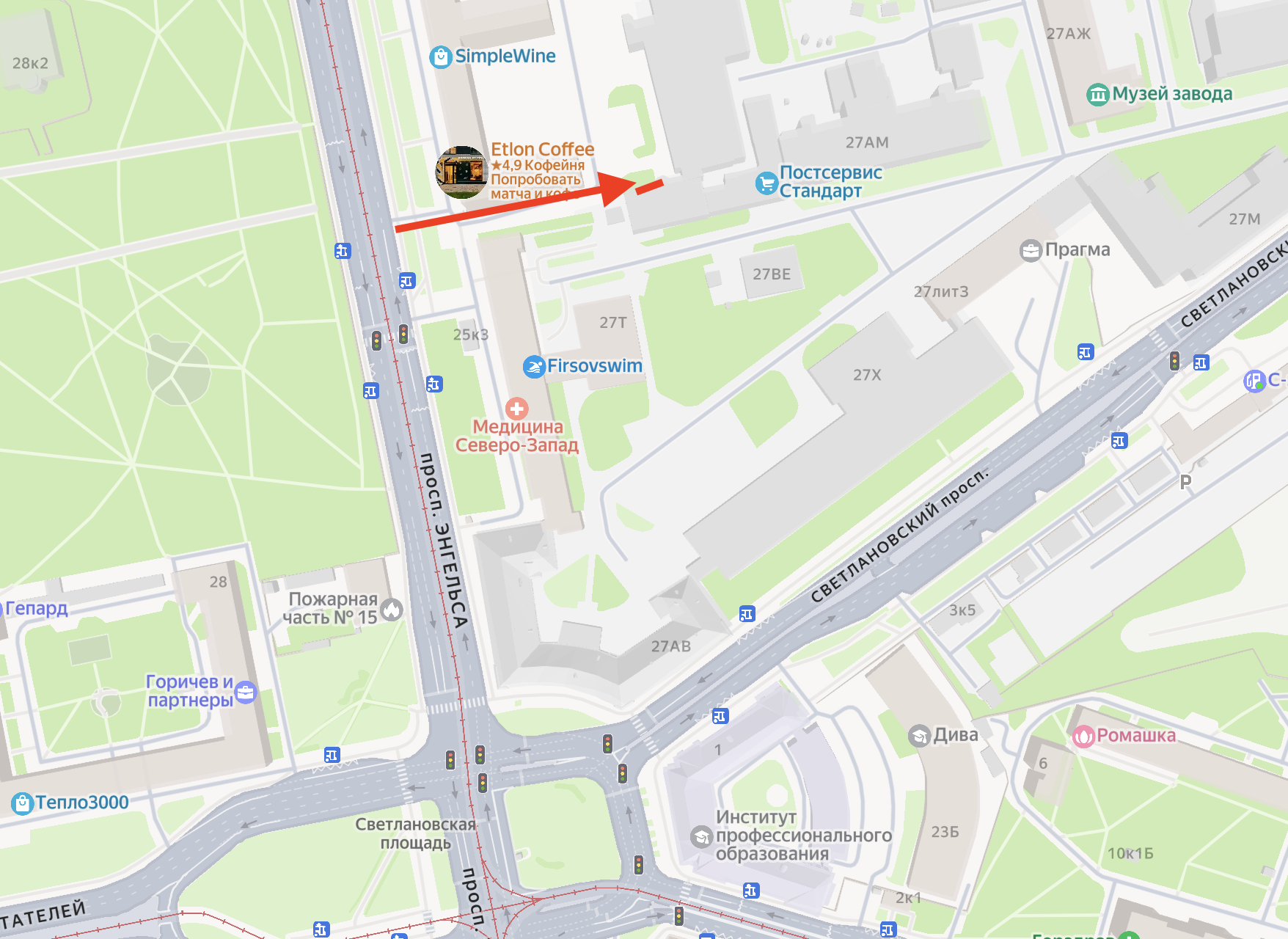 Карта проезда ПСК-Принт