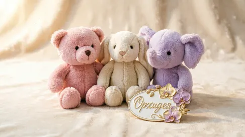 Мягкие игрушки к букету — мишки и зайки, Кемерово