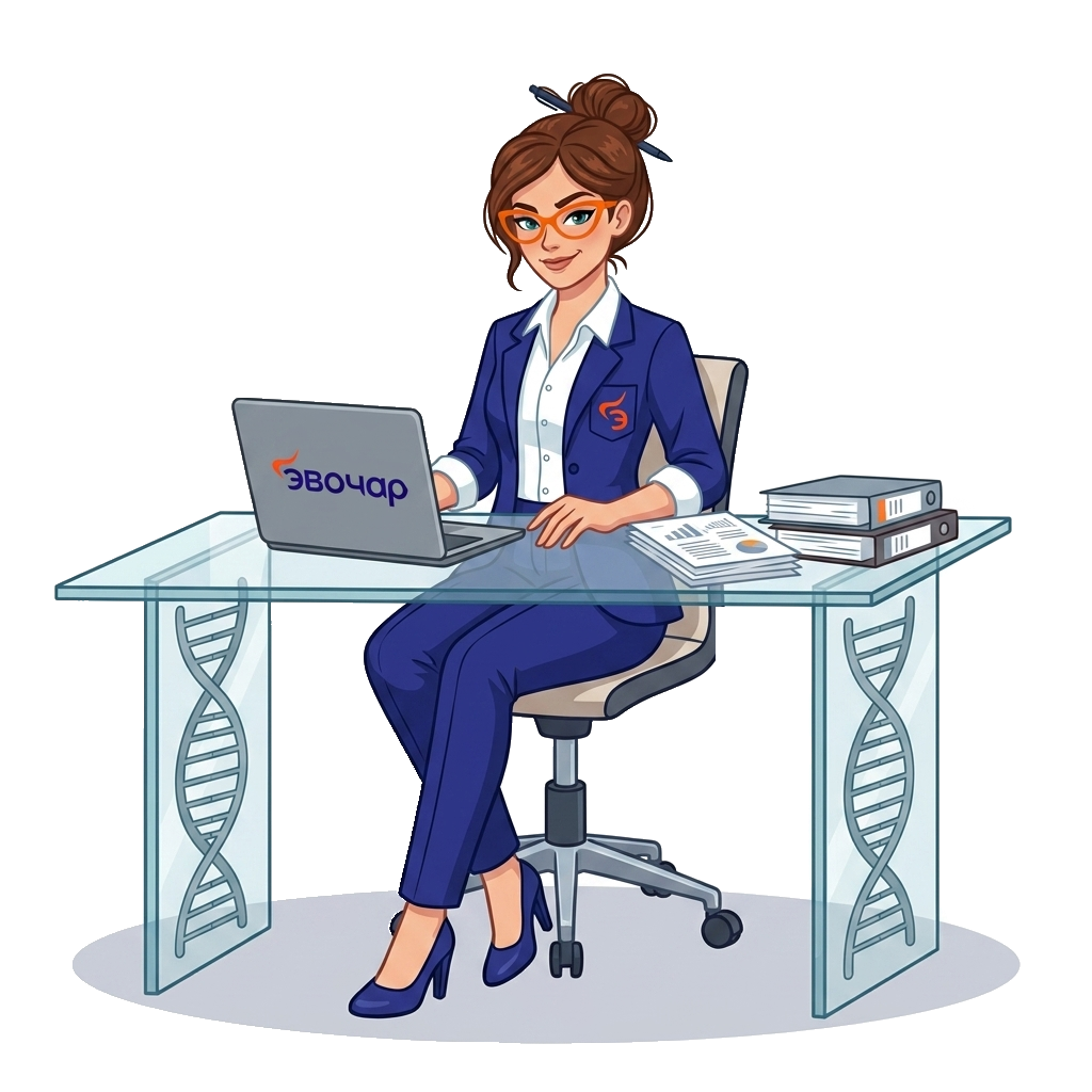 Маскот ЭВОЧАР — эксперт по HR-консалтингу и оцифровке бизнес-процессов