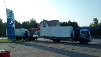 Доставка блочно-модульного здания