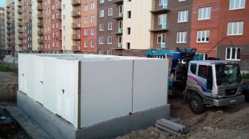 установка блочно-моудльного здания