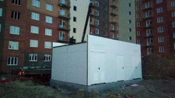 установка блочно-моудльного здания