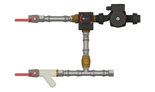 Смесительный узел для вентиляции без байпаса СУ 25-60-4.0-24