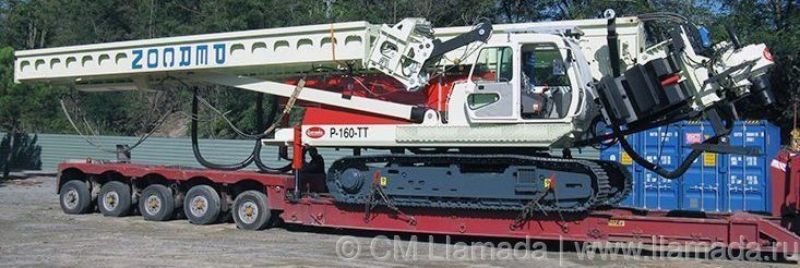 Перевозка буровой установки llamada p-160tt