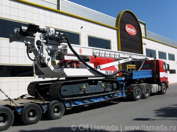 Перевозка буровой установки llamada pk-85