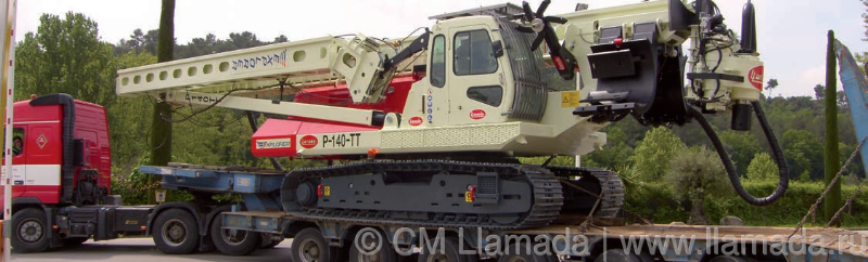 Перевозка буровой установки llamada p-140tt