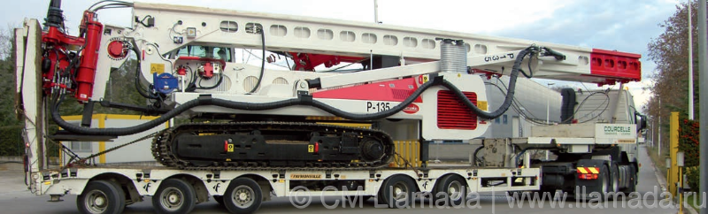 Перевозка буровой установки llamada p-135ev