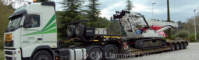 Перевозка буровой установки llamada pk-85